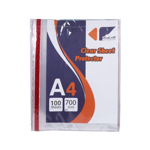 کاور شیت A4 کی تی اف 700 گرم بسته 100 عددی
