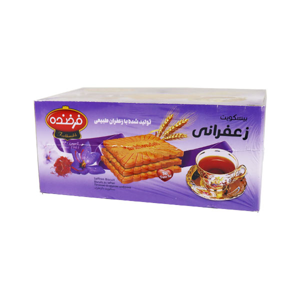 بیسکوییت زعفرانی فرخنده 850 گرم