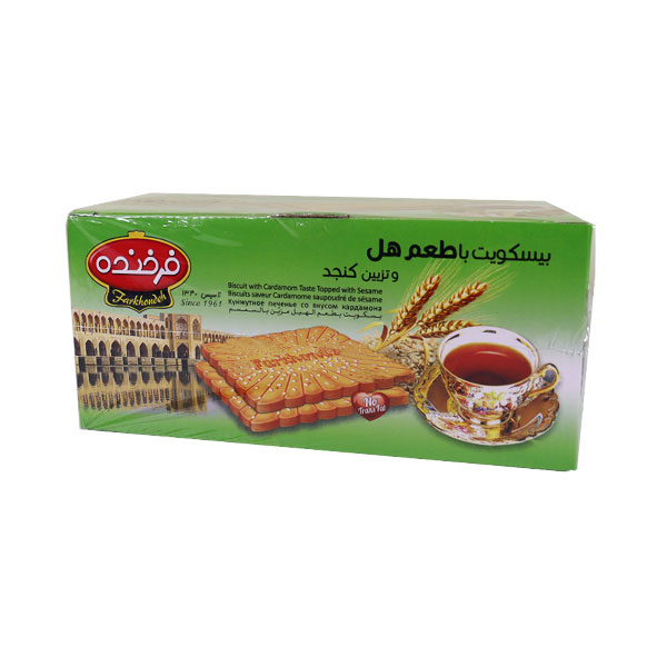 بیسکویت هل با تزئین کنجد فرخنده  850 گرم
