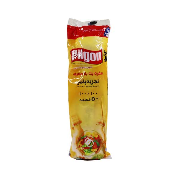 سفره یکبارمصرف طرح دار نایلونی پیلگون 50 متر