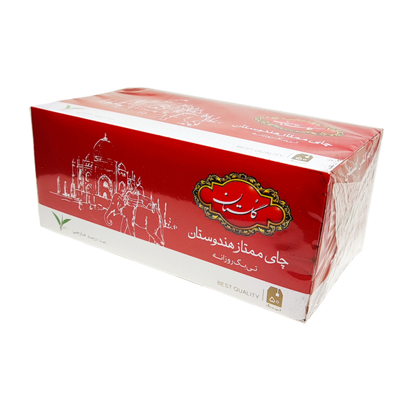 چای تی بگ ساده گلستان 50 عددی