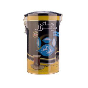 چای سیاه شکسته قوطی فلزی دوغزال