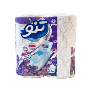 دستمال توالت معطر تنو بسته 4رول