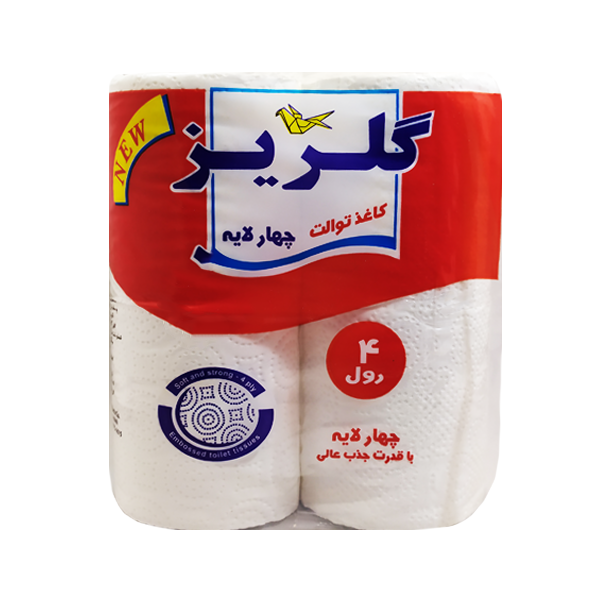 دستمال توالت 4قلو گلریز