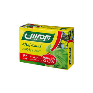 کیسه زباله 55 * 80 سه رول مشکی پرمیس