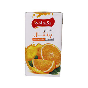 آبمیوه پرتقال تکدانه 125 سی سی