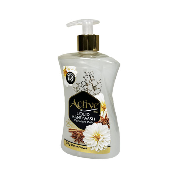 مایع دستشویی صدفی سفید اکتیو 450 گرم