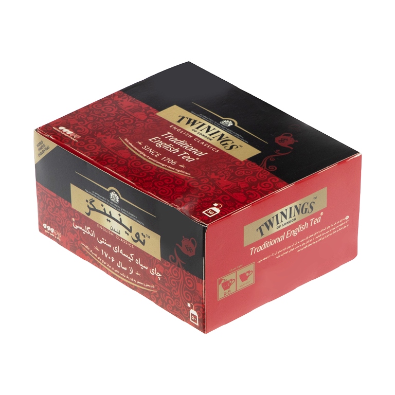 چای کیسه ای سنتی توینینگز کاوردار 50 عددی