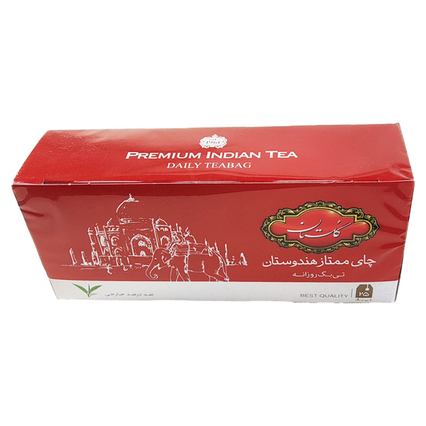 چای تی بگ ساده گلستان 25 عددی