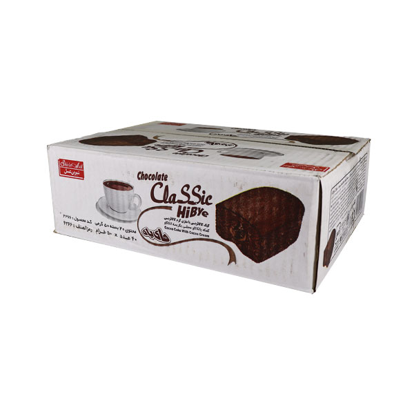 کیک شکلاتی مغزدار شیرین عسل 50 گرم کارتنی
