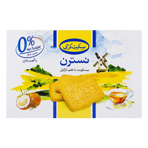 بیسکوییت نسترن با طعم نارگیل گرجی 330 گرم