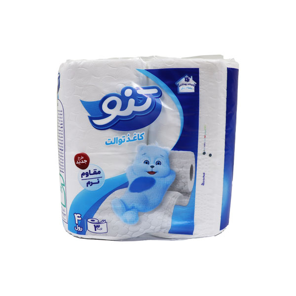 دستمال توالت تنو بسته 4 رول