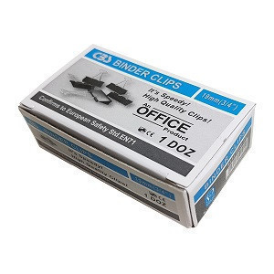 گیره دوبل CBS سایز 19 بسته 12 عددی