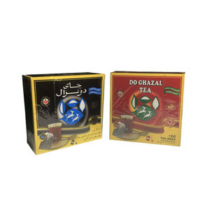 چای کیسه ای ساده و عطری دوغزال 100 عددی