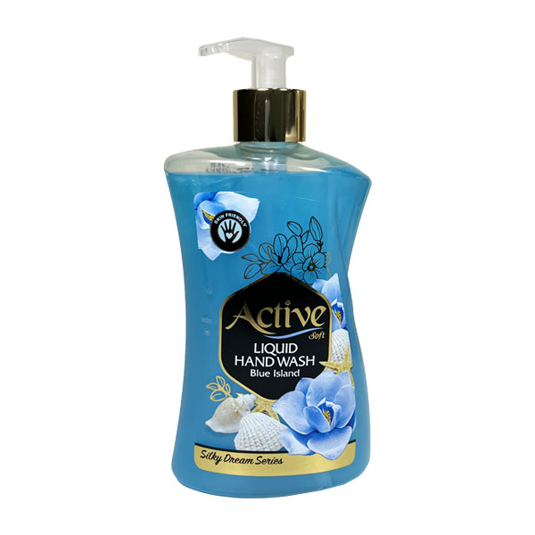 مایع دستشویی صدفی آبی اکتیو 450 گرمی