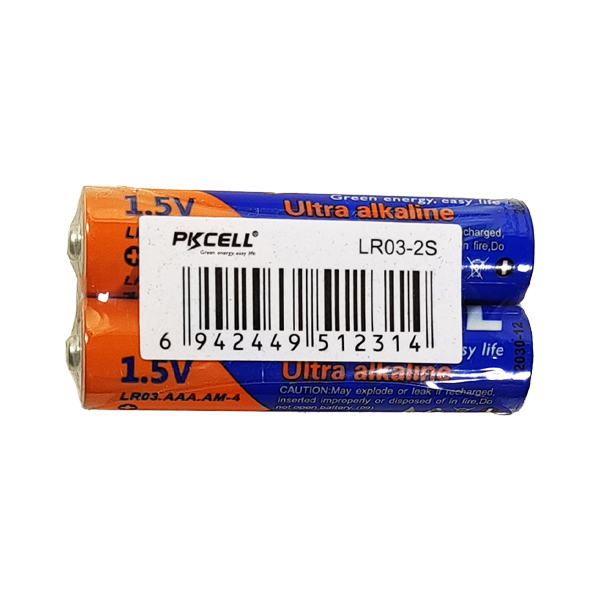 باطری نیم قلمی Ultra Alkaline پی کی سل 2 عددی
