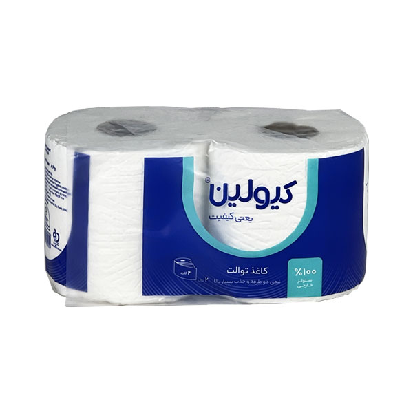 دستمال توالت کیولین بسته 2 رول