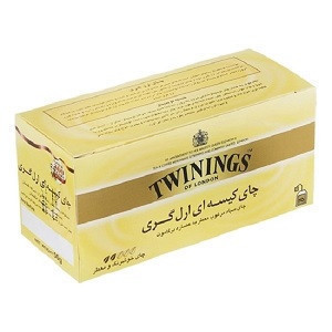 چای کیسه ای ارل گری توینینگز کاوردار 25 عددی